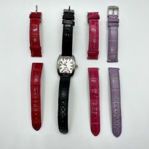 Michele Watch + 3 Additional Alligator Watch Bands